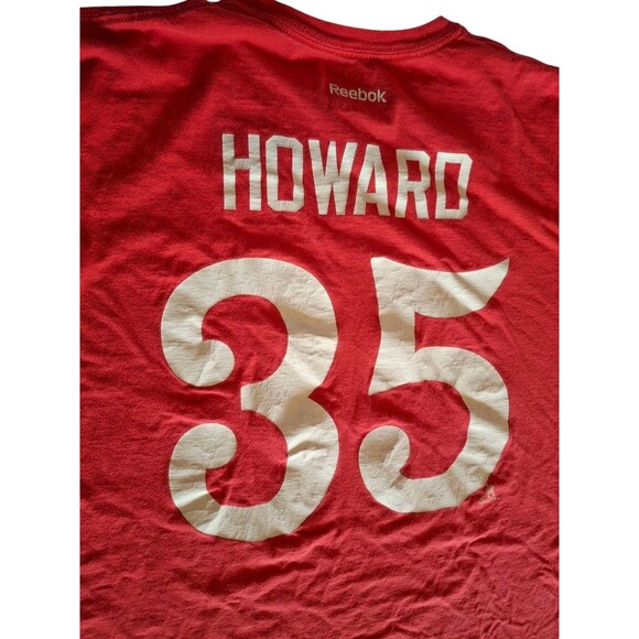 Reebok Mens 2XL 2014 Winter Classic Jimmy Howard Detroit Red Wings Jersey TShirt - Picture 5 of 5